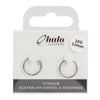 Halo Sleepers Titanium 16G Earrings 12mm Pave Gem Hypoallergenic Pair