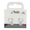 Halo Sleepers 10mm Butterfly Gem Sleeper Earrings Stainless Steel 18G Hoops