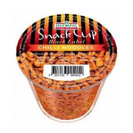 Olympic Fine Foods Chilli Noodles Snack Cup 80g Black Label Crunchy Spicy