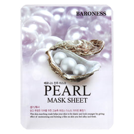 Baroness Pearl Extract Face Mask Sheet 21g Brightening & Hydrating Care