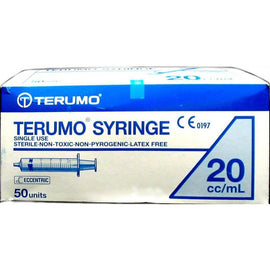 Terumo Syringe 20mL Luer Slip Eccentric Box of 50
