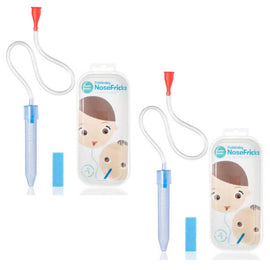 NoseFrida Baby Snot Sucker Nasal Aspirator 2 Pack with 4 Filters BPA Free
