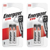 Energizer E96 1.5V Alkaline Batteries 2 Pack Bundle of 2