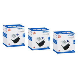 Omron Wrist Blood Pressure Monitor Basic HEM-6161 Pack of 3