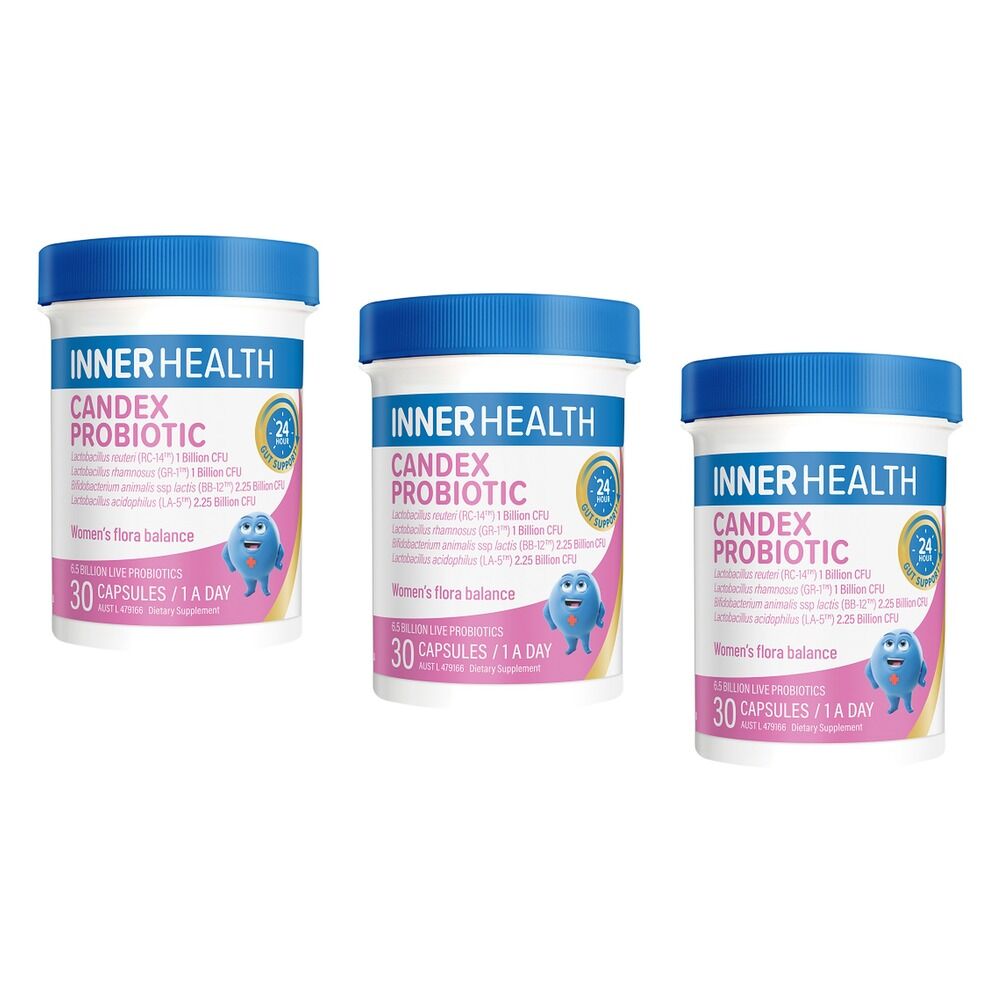 Inner Health Candex Probiotic 30 Capsules Pack of 3