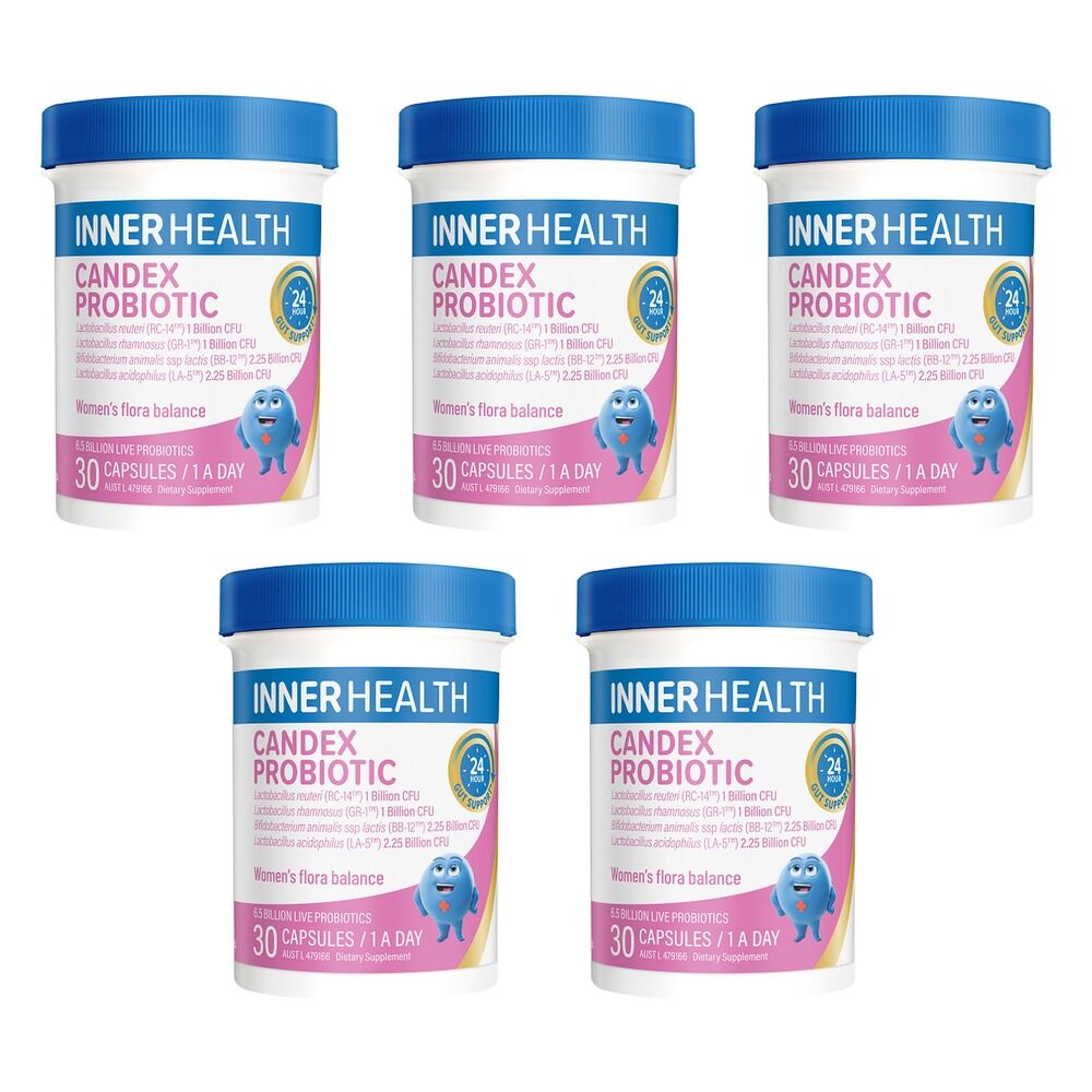 Inner Health Candex Probiotic 30 Capsules Pack of 5