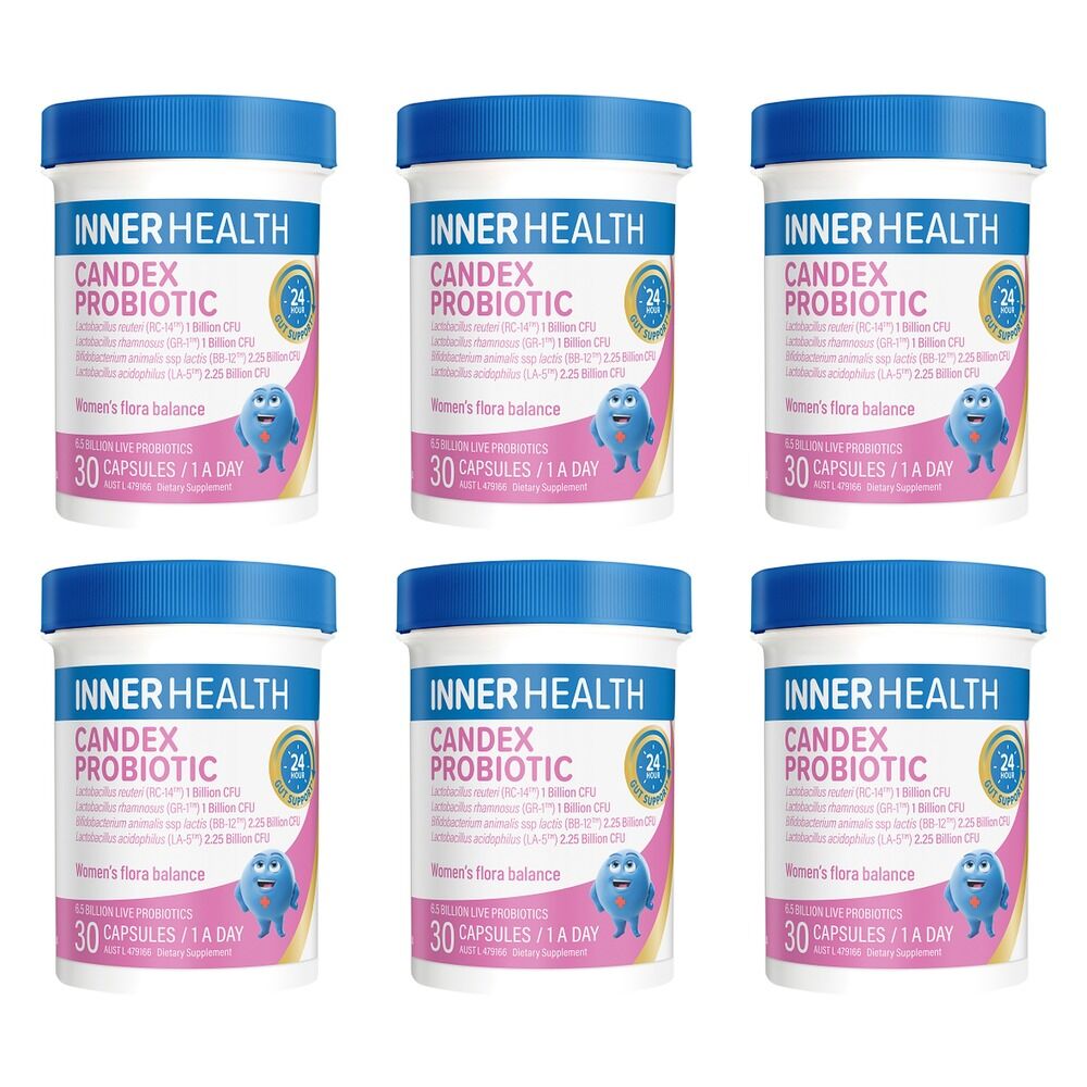 Inner Health Candex Probiotic 30 Capsules Pack of 6