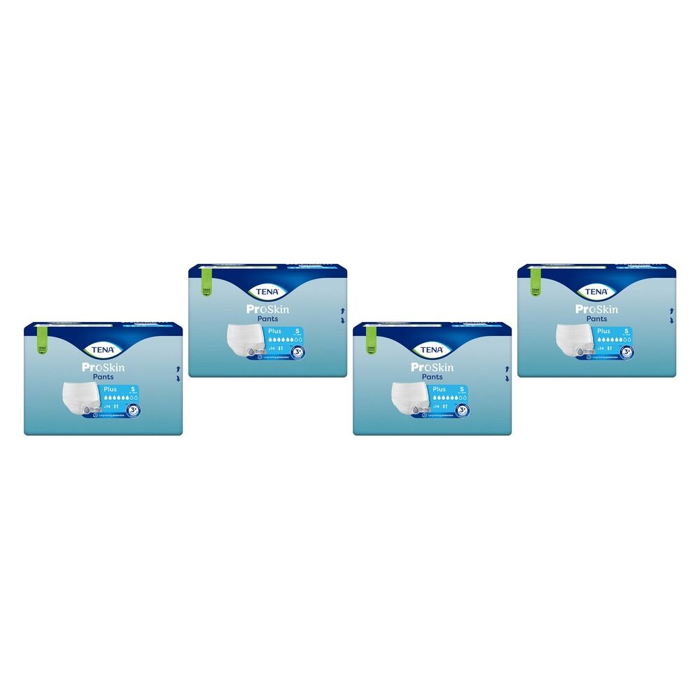 Tena Pants Plus Small 14 Pack x 4 Bundle of 4