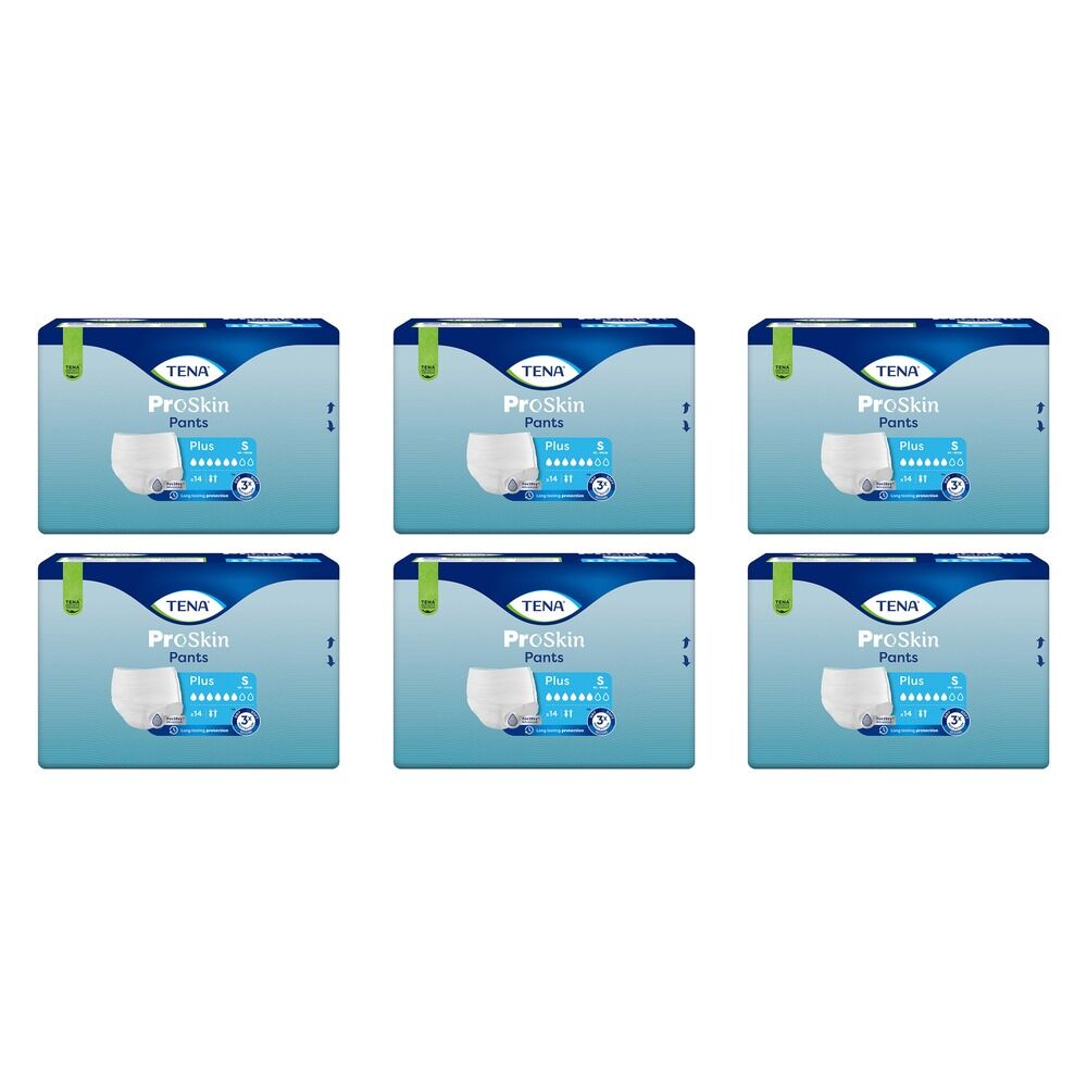 Tena Pants Plus Small 14 Pack x 4 Bundle of 6