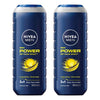 NIVEA Men Power Fresh Shower Gel 500mL Pack of 2