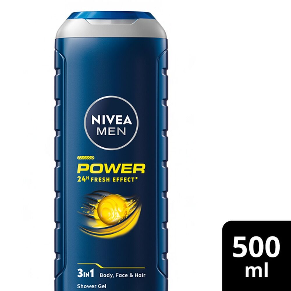 NIVEA Men Power Fresh Shower Gel 500mL