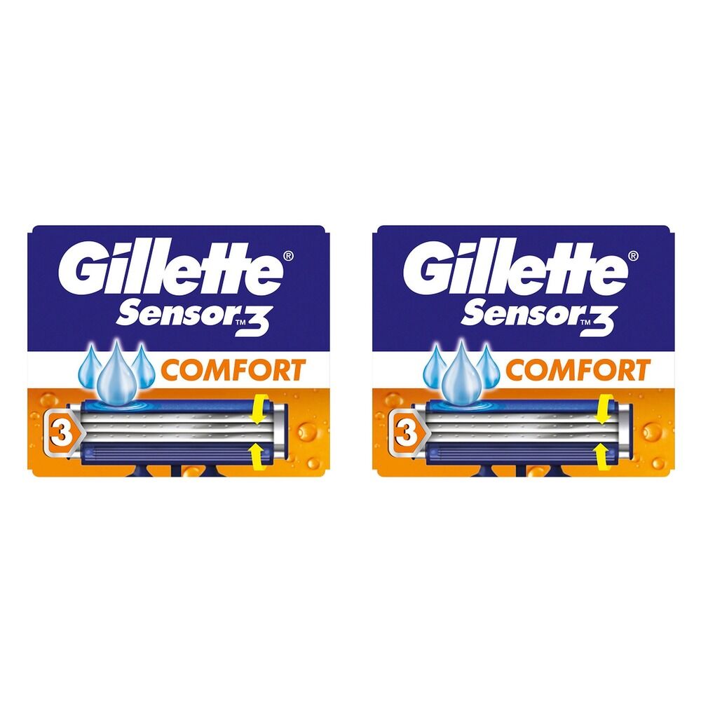 Gillette Sensor3 Comfort Disposable Razors 8 Pack Bundle of 2