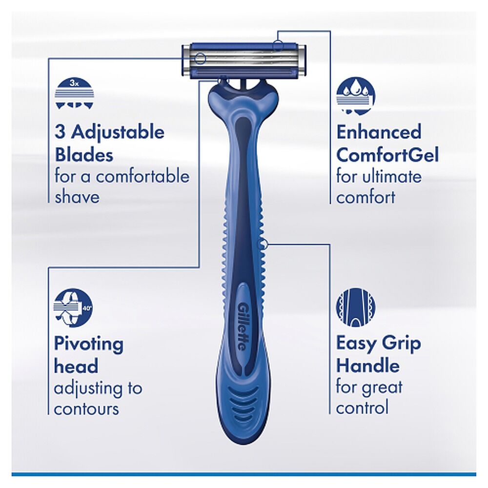 Gillette Sensor3 Comfort Disposable Razors 8 Pack