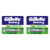 Gillette Sensor3 Sensitive Disposable Razors 4 Pack Bundle of 2