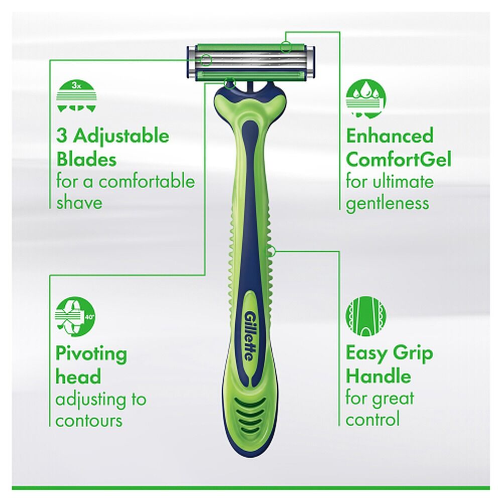 Gillette Sensor3 Sensitive Disposable Razors 4 Pack