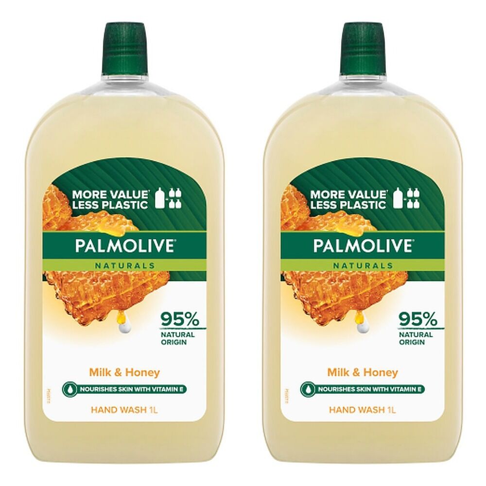 Palmolive Naturals Milk & Honey Hand Wash Refill 1L x 3 Bundle of 2