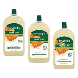 Palmolive Naturals Milk & Honey Hand Wash Refill 1L x 3 Bundle of 3