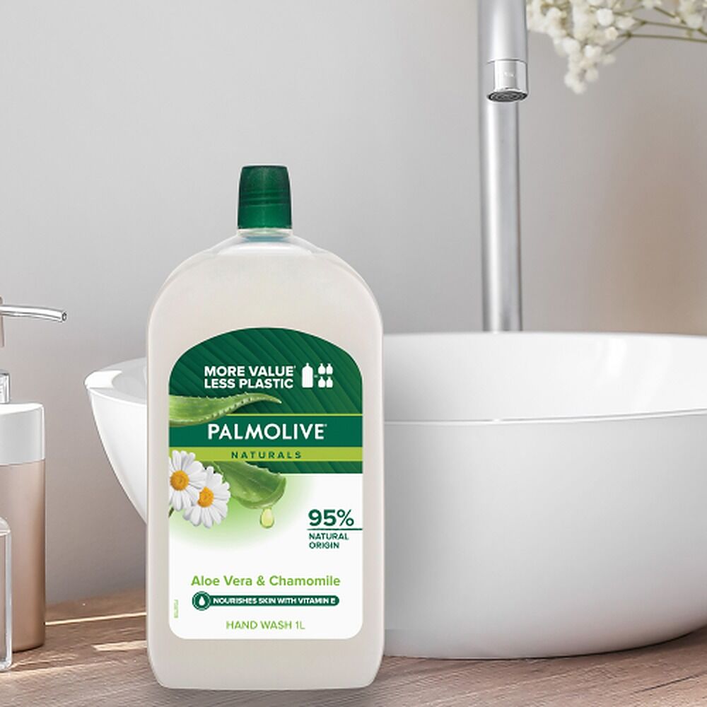 Palmolive Naturals Handwash Aloe Vera Moist Milk Refill 1L x 3