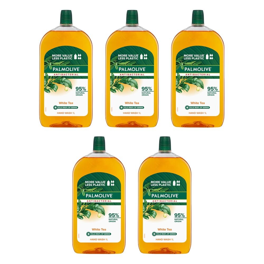 Palmolive Antibacterial Liquid Hand Wash Refill 1L x 3 Bundle of 5