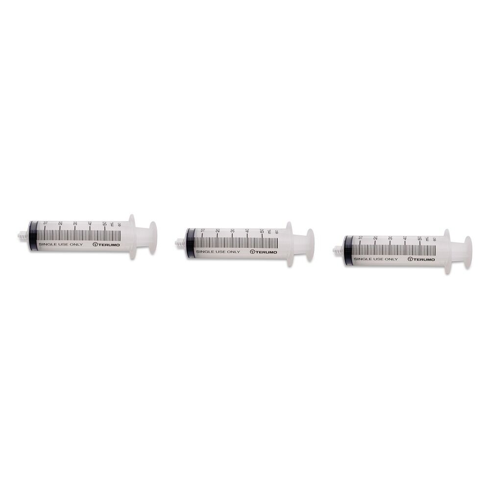 Terumo Syringe 50mL (60mL) LL Single Pack of 3