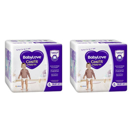 Baby Love Cosifit Convenience Nappies Walker Size 5 17 Pack x 4 Bundle of 2