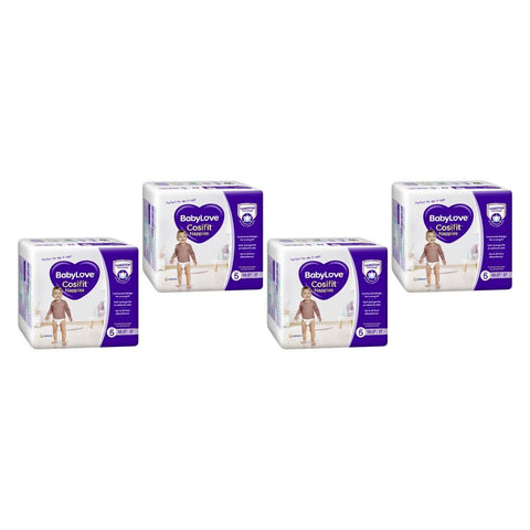 Baby Love Cosifit Convenience Nappies Walker Size 5 17 Pack x 4 Bundle of 4