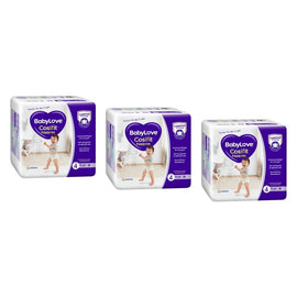 Baby Love Cosifit Convenience Nappies Toddler Size 4 18 Pack x 4 Bundle of 3