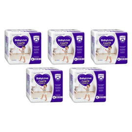 Baby Love Cosifit Convenience Nappies Toddler Size 4 18 Pack x 4 Bundle of 5