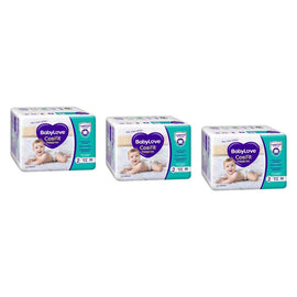 Baby Love Cosifit Convenience Nappies Infant Size 2 24 Pack x 4 Bundle of 3