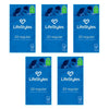 LifeStyles Regular Condoms 20 Pack Bundle of 5