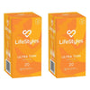 LifeStyles Ultra Thin Condoms 20 Pack Bundle of 2