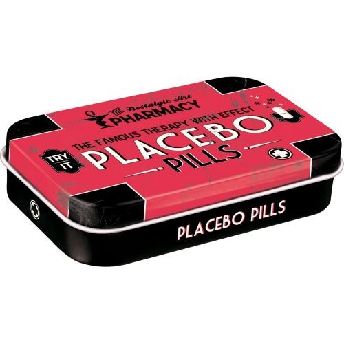 Nostalgic Art Placebo Pills Novelty Mint Tin Box XL With Mints 80g