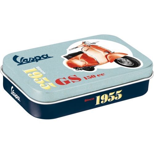 Nostalgic Art Vespa GS150 Since 1955 Pills Novelty Mint Tin Box XL With Mints 80g