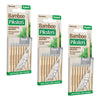Piksters Bamboo Interdental Brushes Size 0 8 Pack Fine Tooth Gaps Bundle of 3