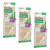 Piksters Bamboo Interdental Brushes Size 1 8 Pack Small Tooth Gaps Bundle of 3