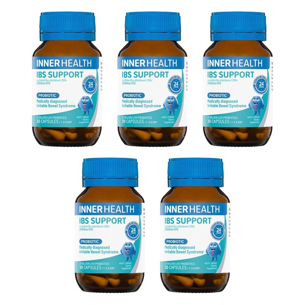 Inner Health IBS Support Probiotic 30 Capsules Pack of 5