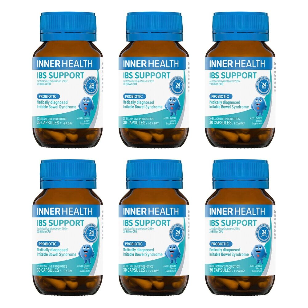 Inner Health IBS Support Probiotic 30 Capsules Pack of 6