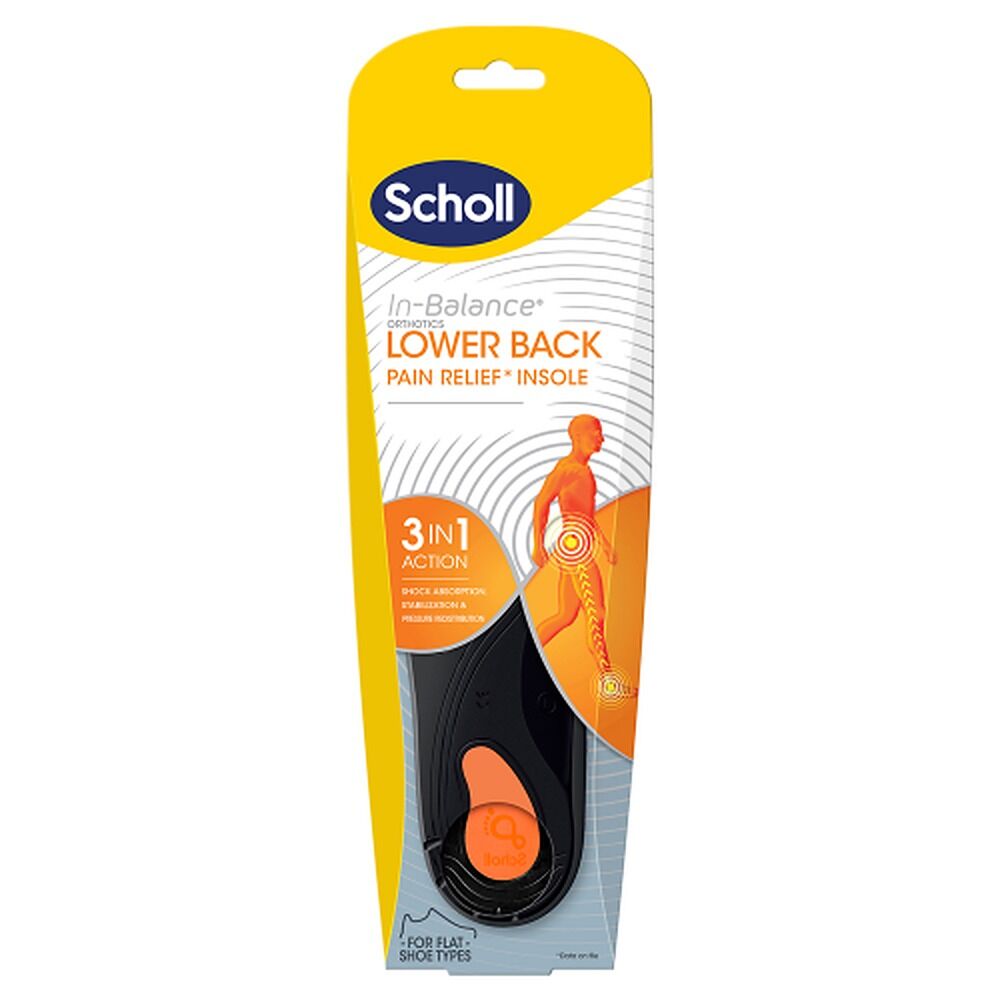 Scholl In-Balance Lower Back Orthotic Insole Medium 7 - 8.5