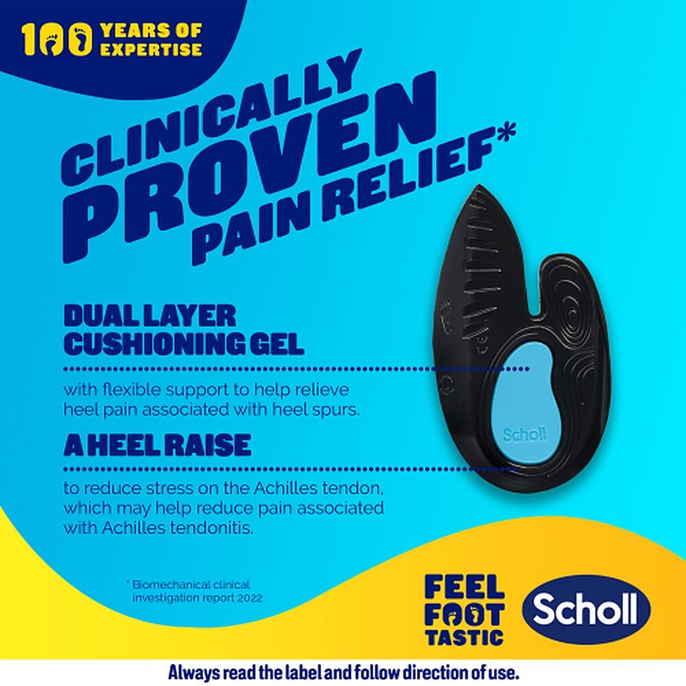 Scholl In Balance Pain Relief Heel Orthotic Insole Medium 7 - 8.5