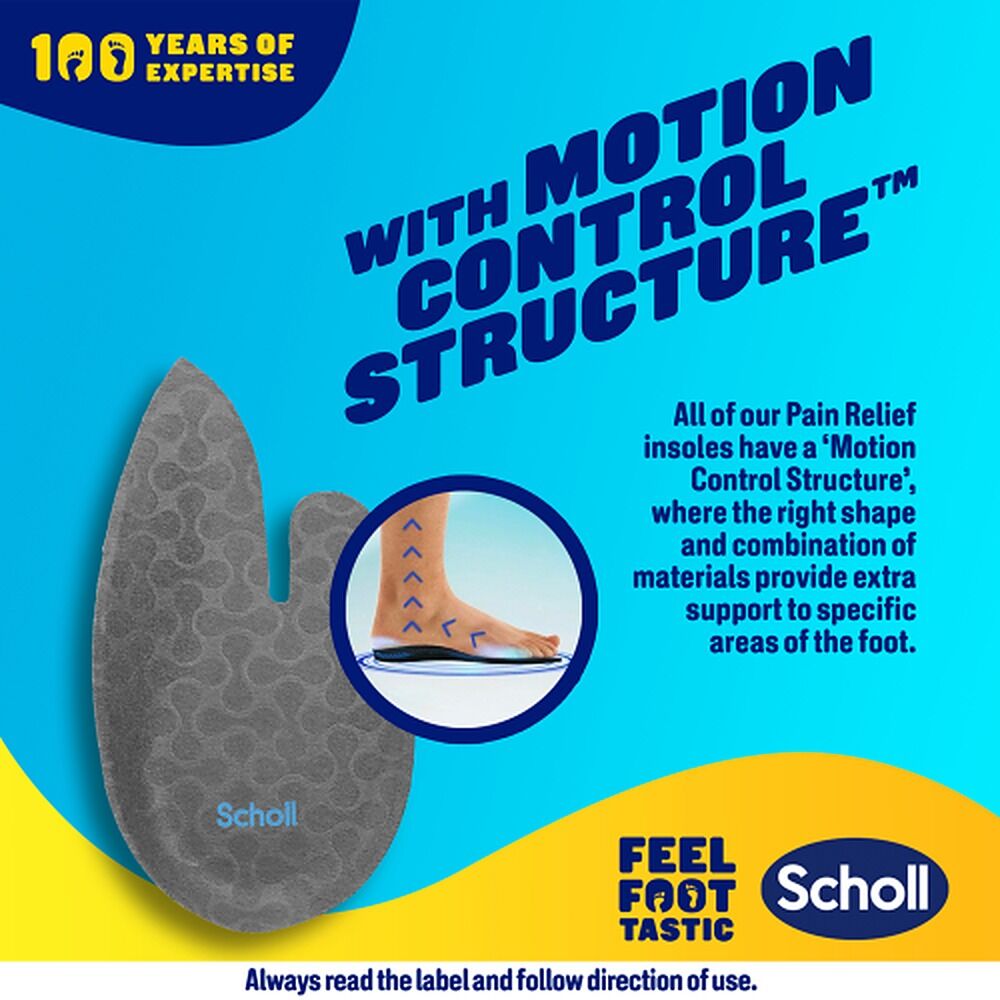 Scholl In Balance Pain Relief Heel Orthotic Insole Medium 7 - 8.5