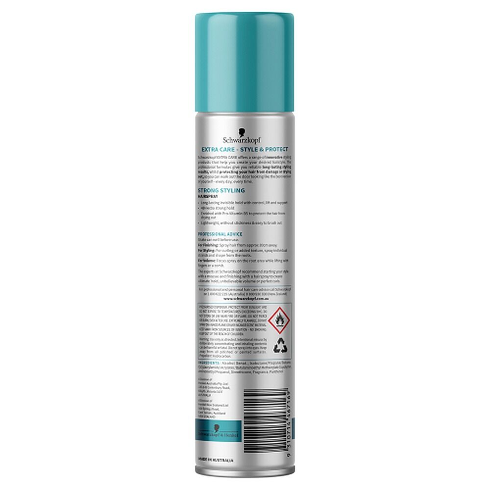 Schwarzkopf Extra Care Strong Styling Hairspray Extra Strong Hold 100g