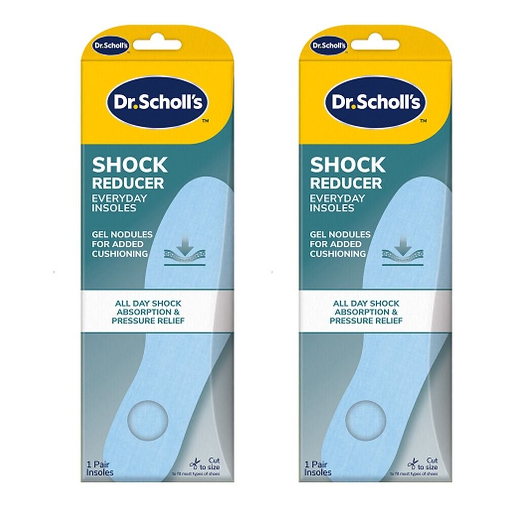 Scholl Shock Reducer Everyday Insoles Pack of 2
