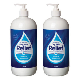 Plunketts Dry Skin Relief Premium Sorbolene 0% Glycerin 1L Pack of 2