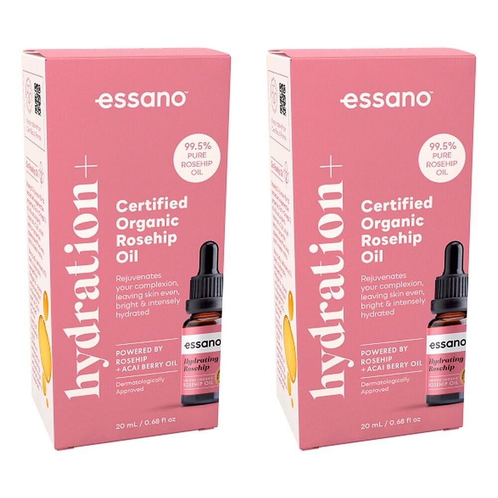 Essano Hydration+ Rosehip Oil Organic 20mL x 6 Bundle of 2