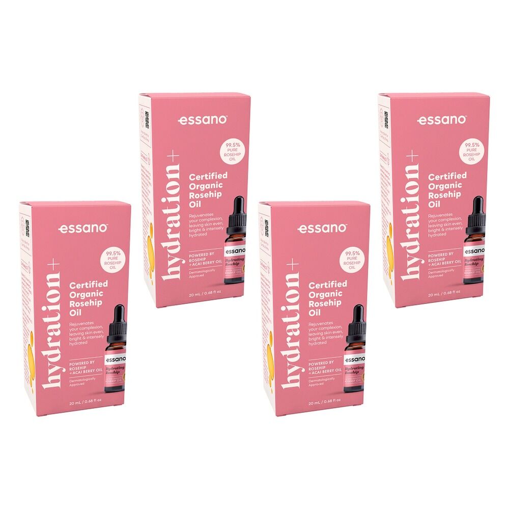 Essano Hydration+ Rosehip Oil Organic 20mL x 6 Bundle of 4