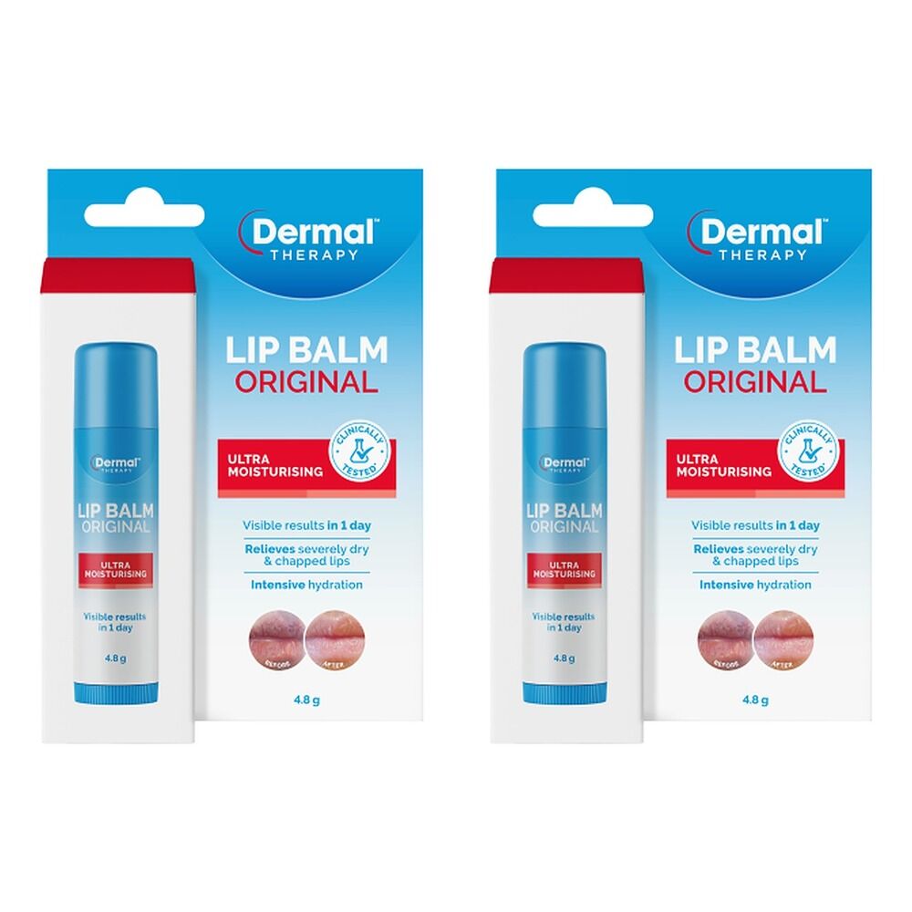 Dermal Therapy Lip Balm Original Stick 4.8g Pack of 2
