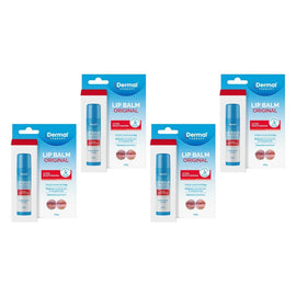 Dermal Therapy Lip Balm Original Stick 4.8g Pack of 4