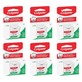 Colgate Total Mint Waxed Dental Floss 25m Pack of 6