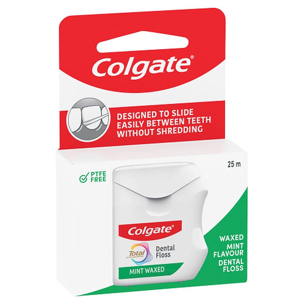 Colgate Total Mint Waxed Dental Floss 25m