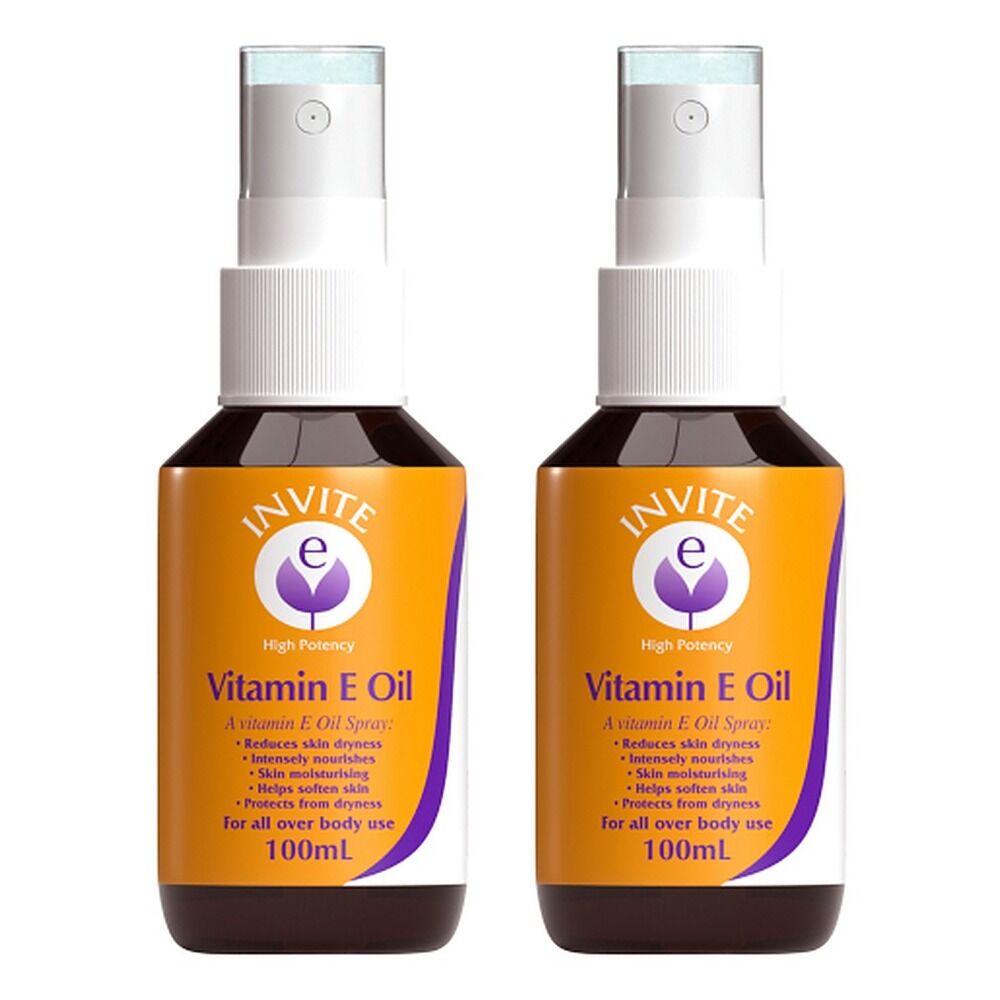 Invite E Vitamin E Oil Spray 100mL Pack of 2